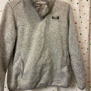 LL Bean gray pullover, size L